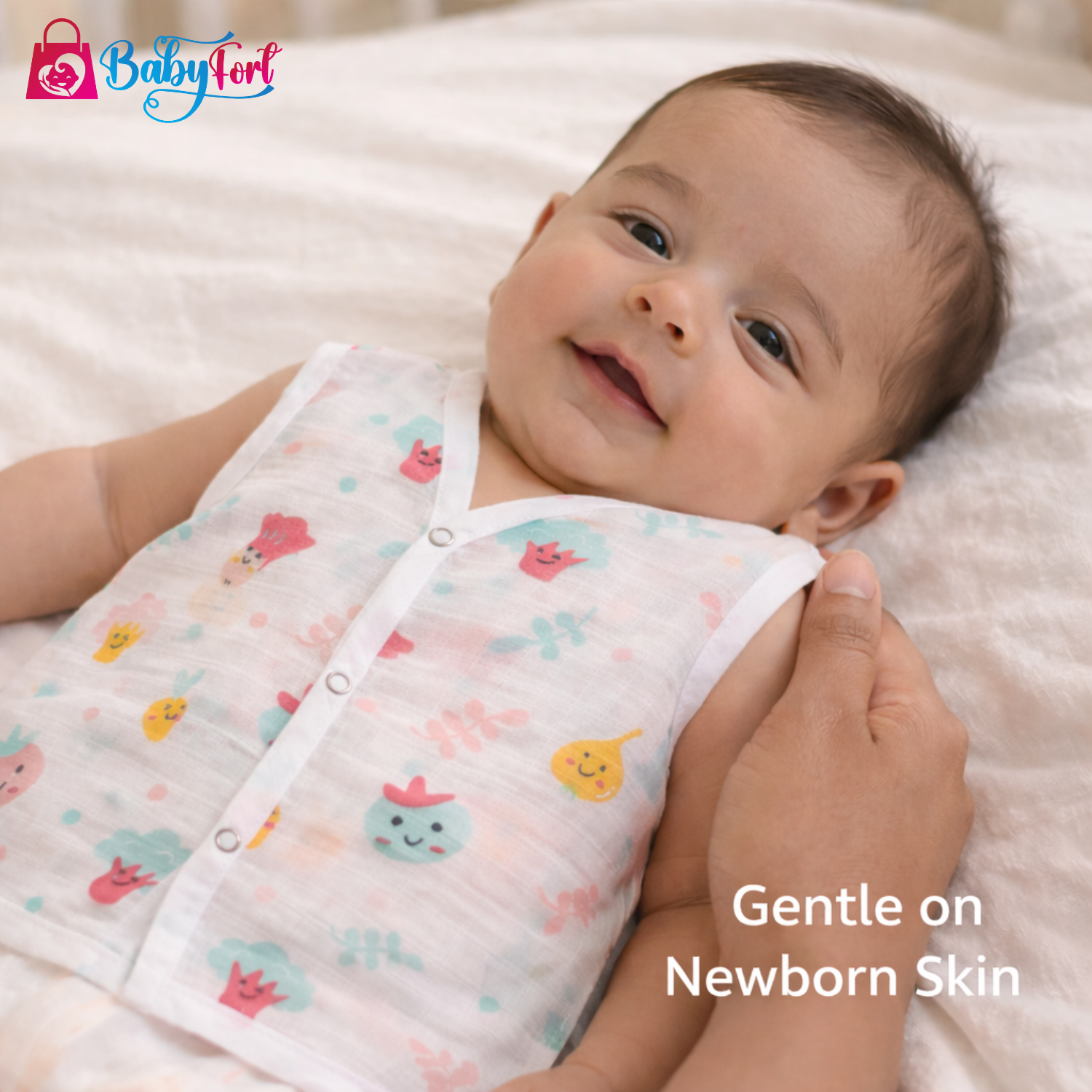 Muslin Button Jabla - Image 2