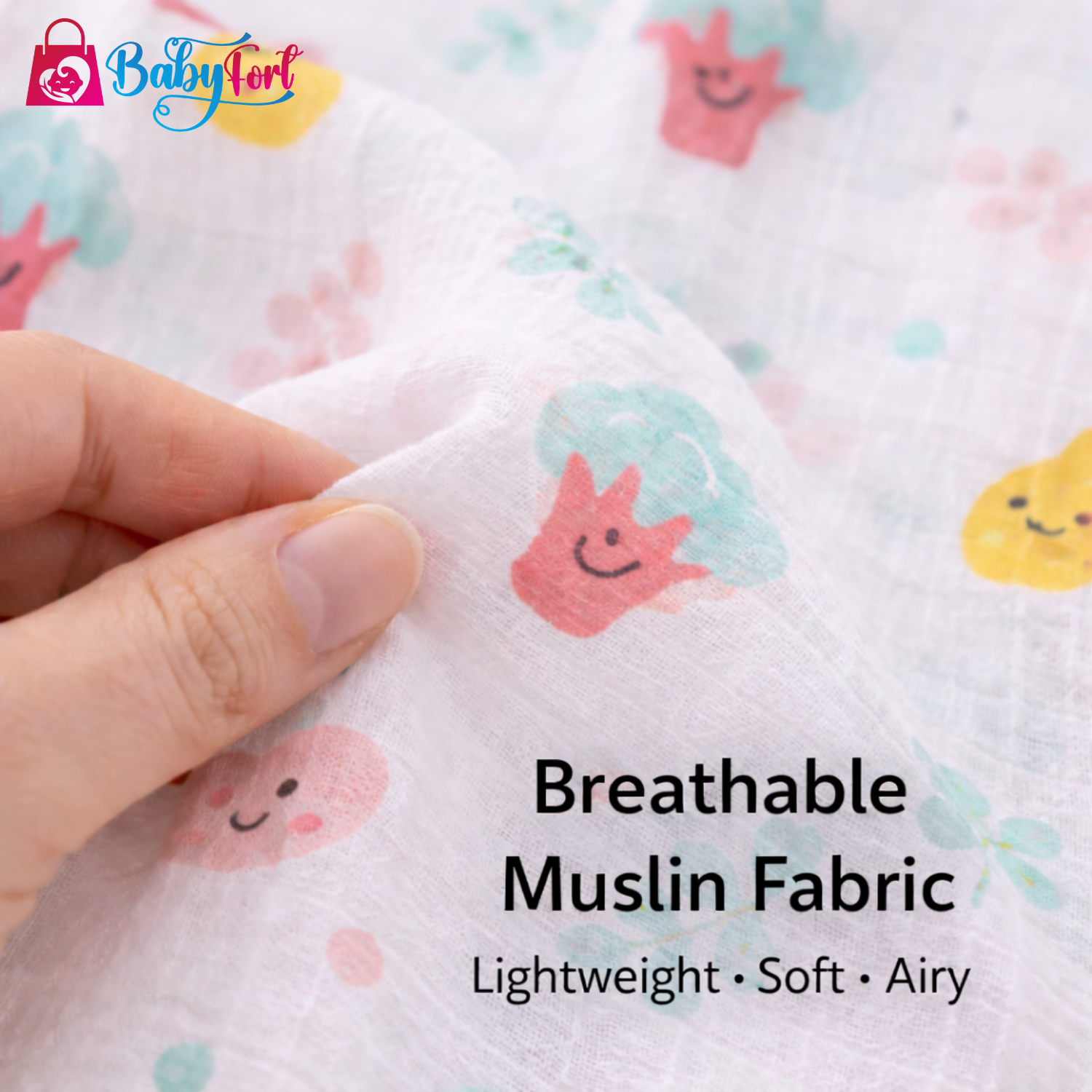 Muslin Button Jabla - Image 3