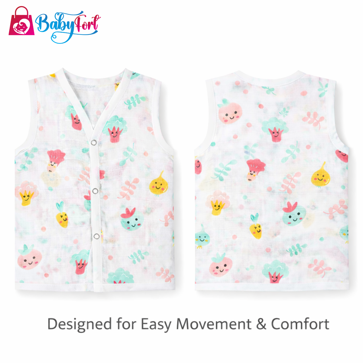 Muslin Button Jabla - Image 4